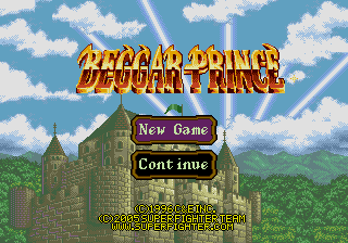 Beggar Prince Title Screen